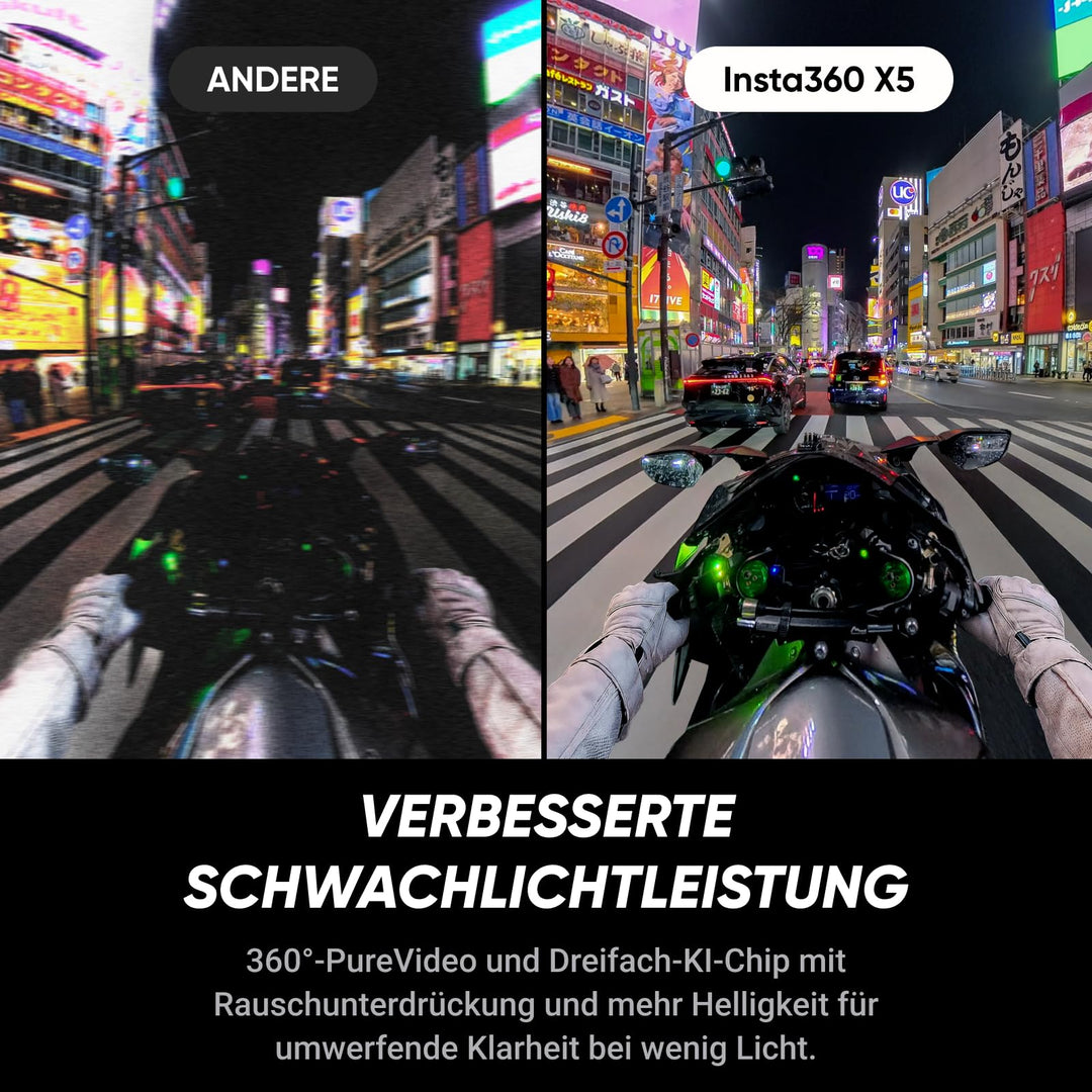 360-Grad-Actionkamera 8K 30fps mit KI-Chip und Selfie-Stick Bundle - Bild 4