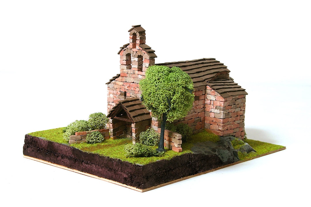 Kirchenmodell Bausatz Keramik &amp; Holz Sta. Maria de Cardet 1:87 - Bild 2