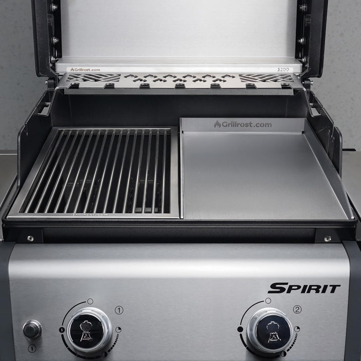 Plancha Grillplatte Edelstahl 4mm 44,3x26cm für Weber Spirit - Bild 9