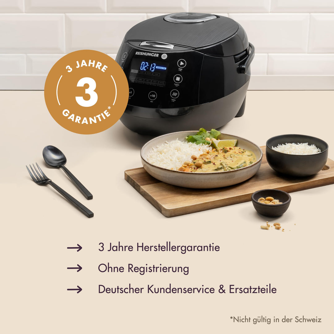 Reiskocher &amp; Dampfgarer 1,5L mit 12 Kochmodi für bis zu 8 Portionen - Bild 2
