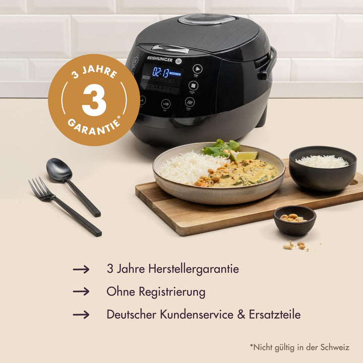 Reiskocher &amp; Dampfgarer 1,5L mit 12 Kochmodi für bis zu 8 Portionen - Bild 2