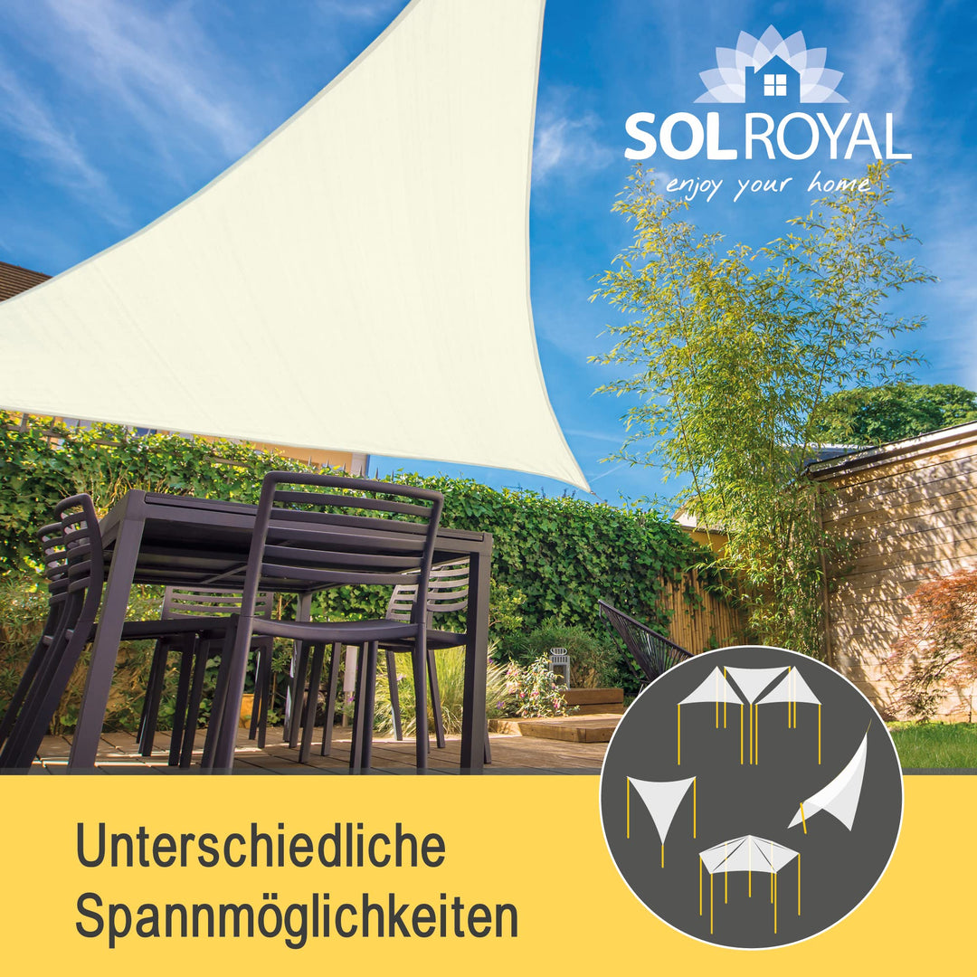 Sonnensegel Dreieckig Wasserabweisend PES mit UV-Schutz für Terrasse - Bild 7