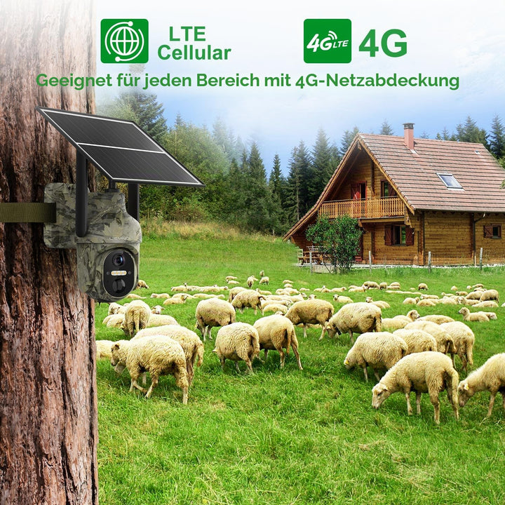 Solar Wildkamera 4G LTE 2K mit Farbnachtsicht und PIR-Sensor - Bild 5