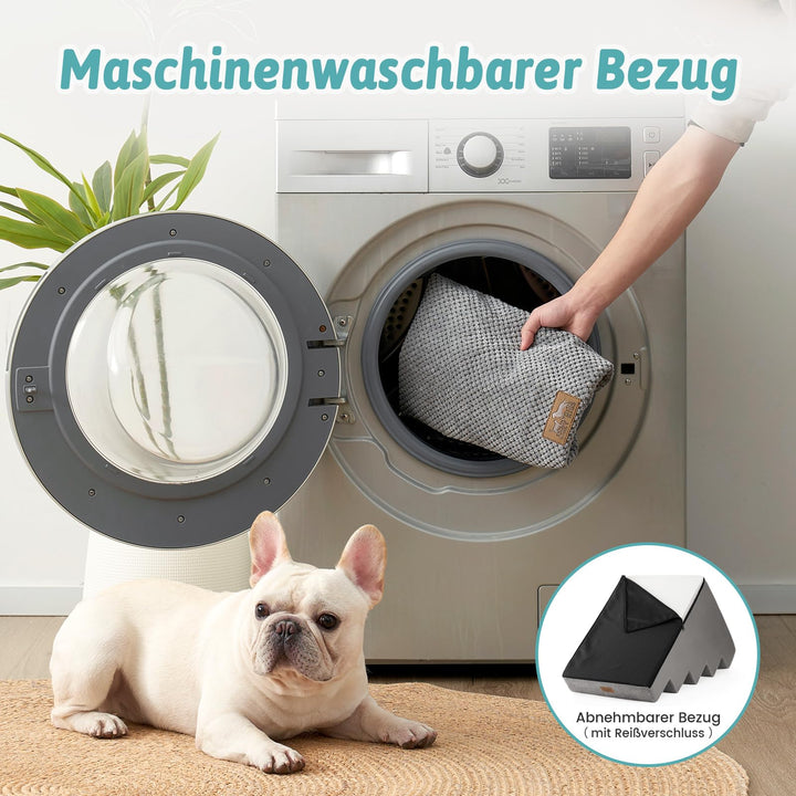 Hundetreppe 5 Stufen Memory-Schaum 50cm breit für kleine Hunde - Bild 4