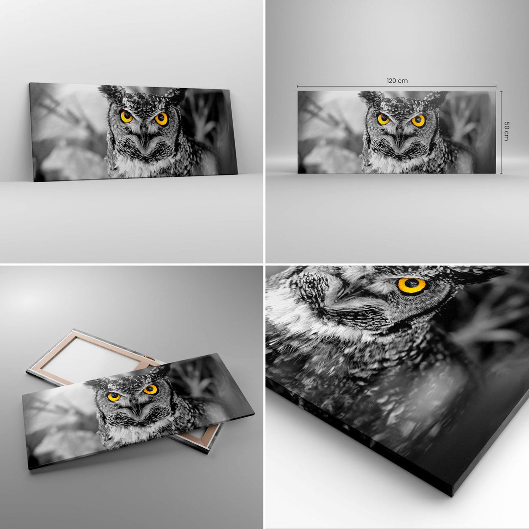 Leinwandbild Schwarz-Weiss Natur 120x50cm Tiere Kunstdruck - Bild 2