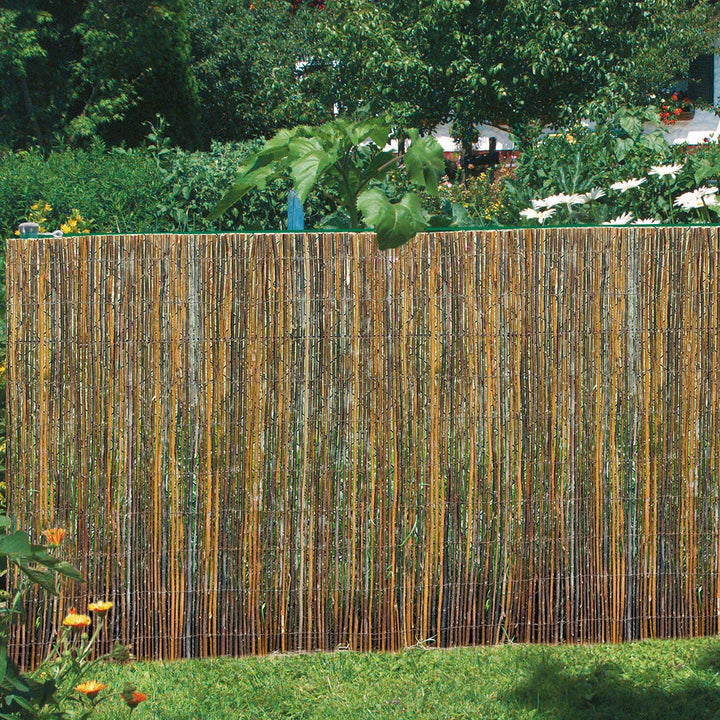 Sichtschutzmatte Weide Natur 90x300 cm für Garten und Terrasse - Bild 5