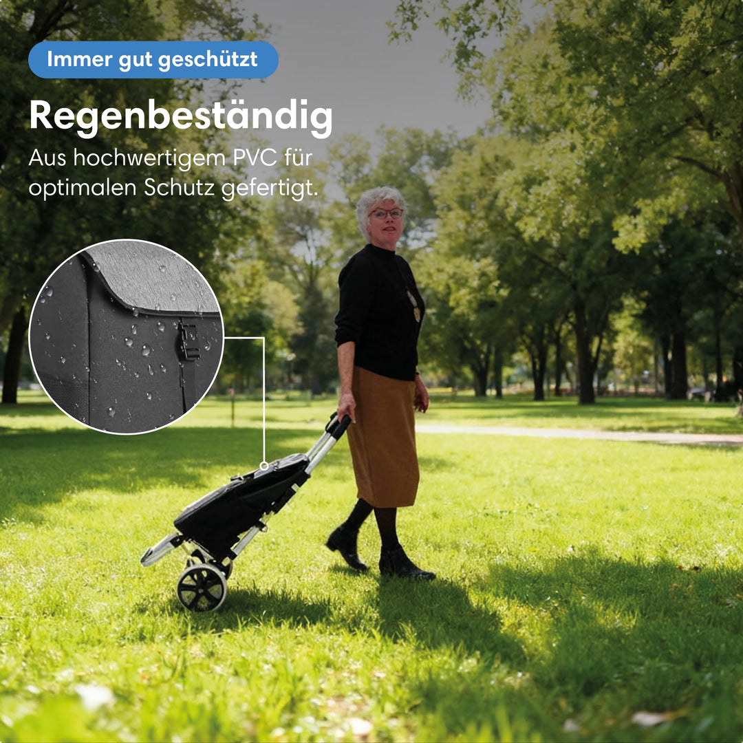 Einkaufstrolley XXL 45L klappbar mit Kühlfach und Sackkarren-Funktion - Bild 5
