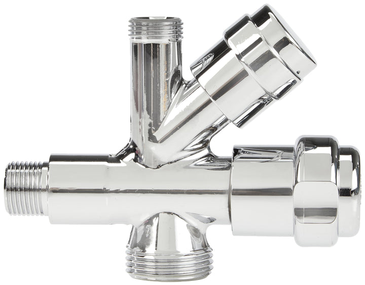 Kombi-Eckventil 3/8" Chrom für Waschtisch, WC und Spüle - Bild 3