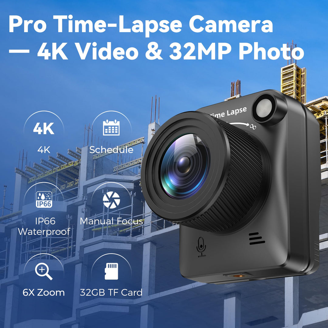Zeitrafferkamera 4K Outdoor IP66 wasserdicht mit 32GB Karte - Bild 6