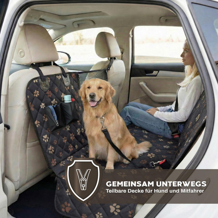 Hunde-Autoschondecke Rückbank Oxford 600D wasserdicht 137x147 cm - Bild 7