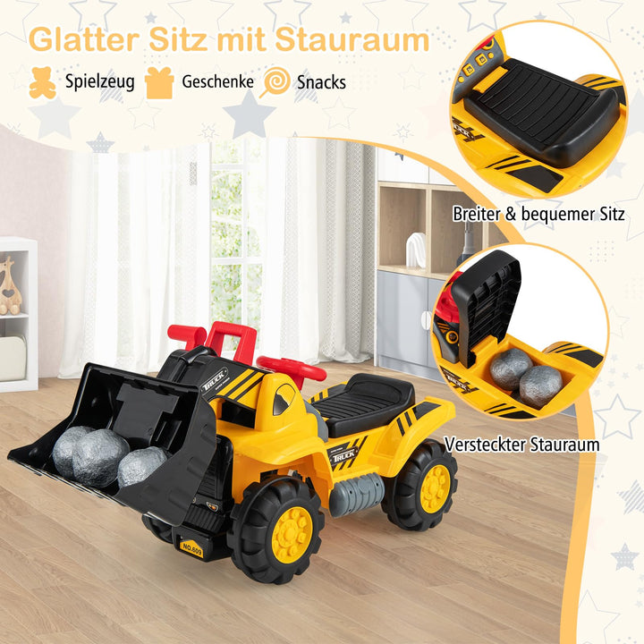 Sitzbagger Kinderspielzeug PP/PE mit 4 Soundtasten ab 3 Jahre - Bild 5