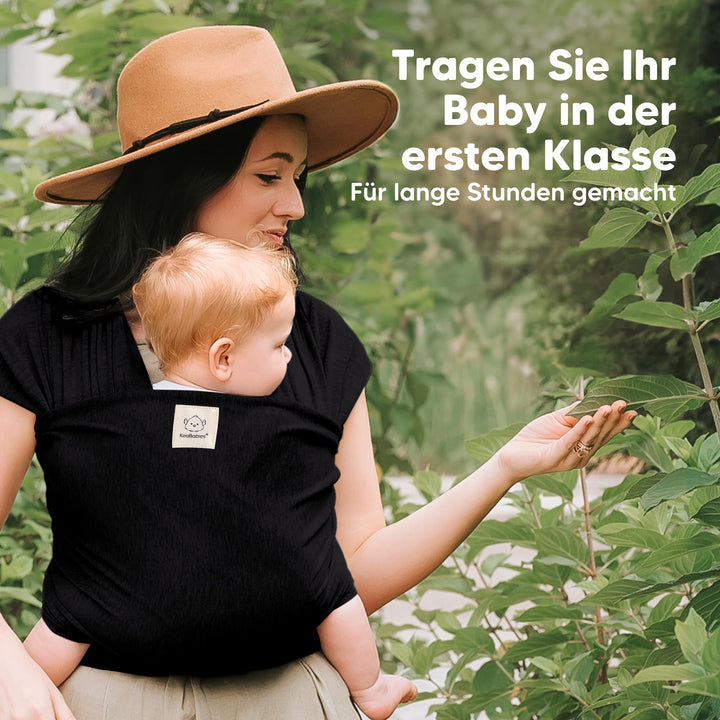 Babytuch Tragetuch ab Geburt elastisch atmungsaktiv für Neugeborene - Bild 6