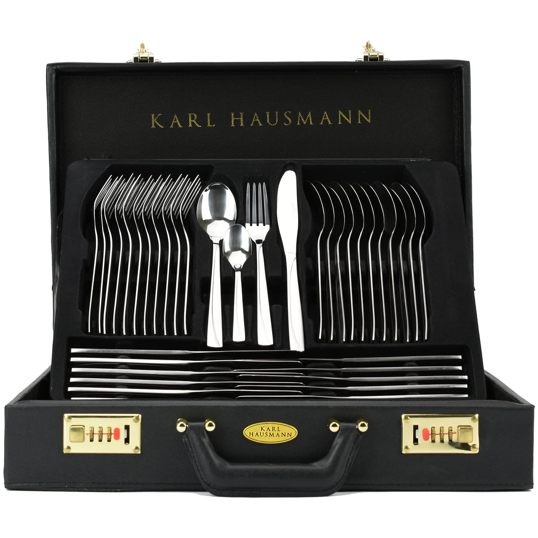 Besteck-Set 72-teilig Edelstahl 18/0 für 12 Personen im Koffer