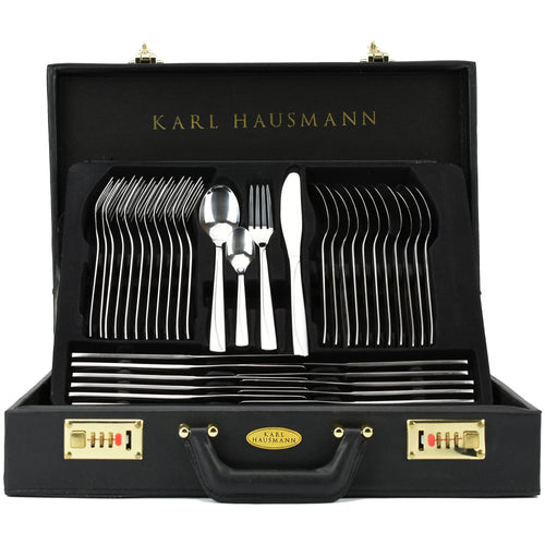 Besteck-Set 72-teilig Edelstahl 18/0 für 12 Personen im Koffer