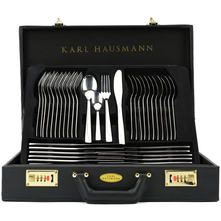 Besteck-Set 72-teilig Edelstahl 18/0 für 12 Personen im Koffer