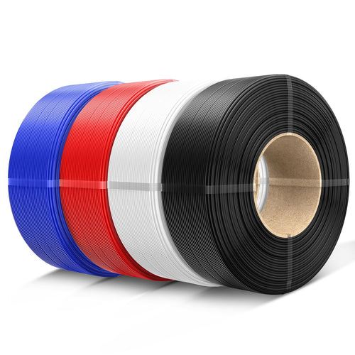 PETG Filament Refill 1,75mm 4x1kg Schwarz Weiss Rot Blau