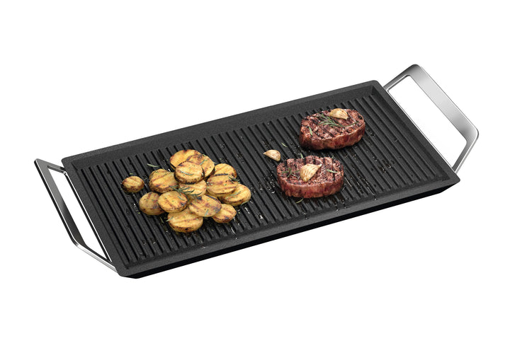 Plancha Grillplatte für Induktionskochfeld Schwarz E9HL33