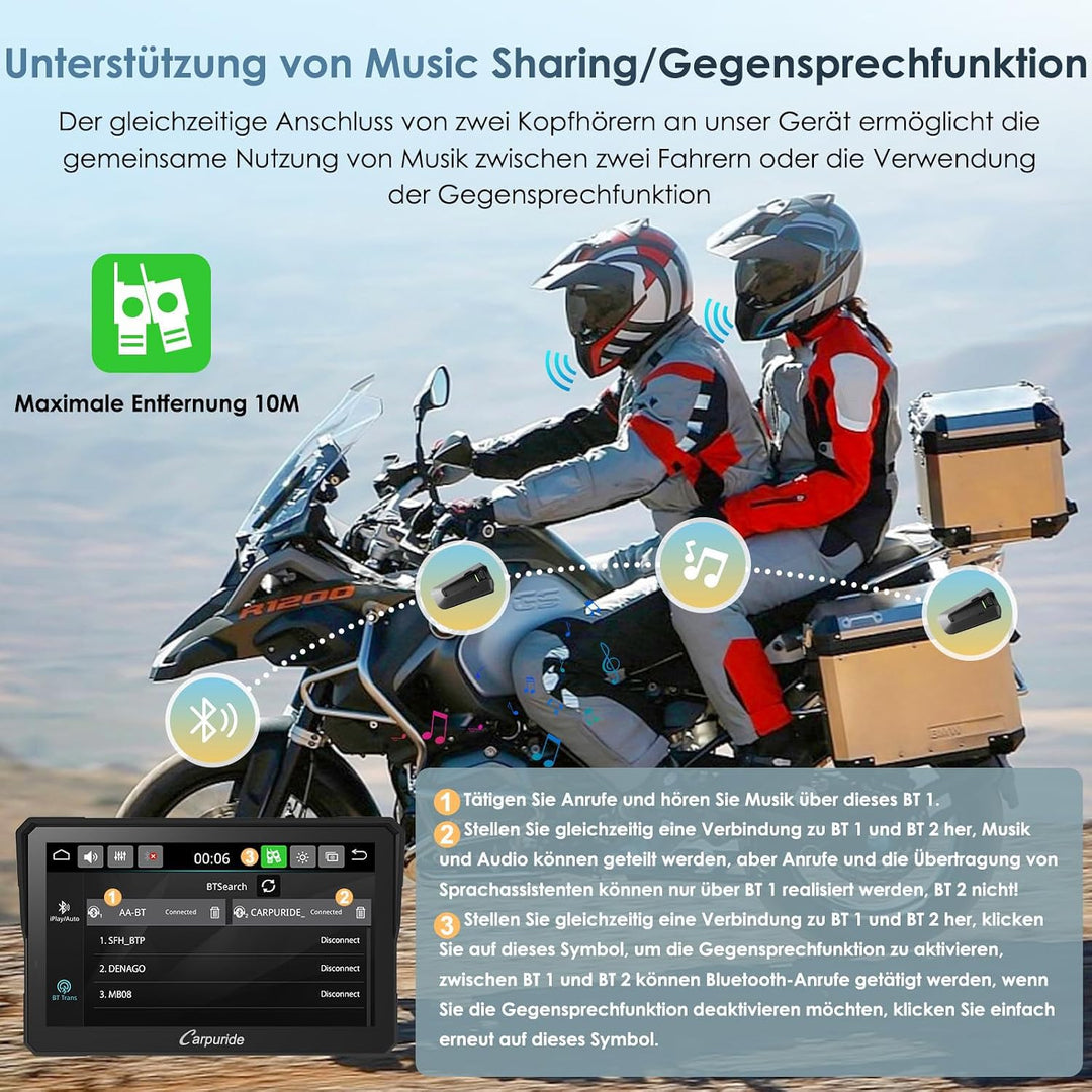 Motorrad CarPlay Bildschirm für BMW R1200GS R1250GS S1000XR R1300GS Wonder Wheel - Bild 6