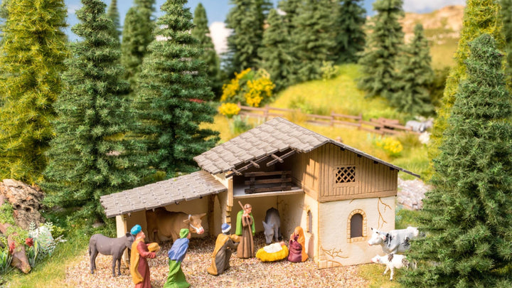 Weihnachtskrippe Bausatz H0 mit 11 Figuren und Zubehör - Bild 2