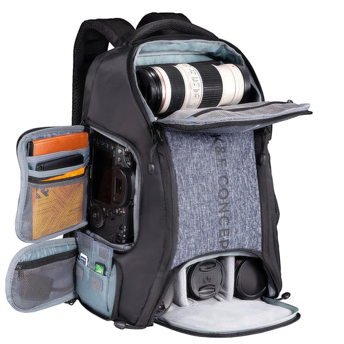 Kamerarucksack 24L wasserabweisend mit Laptop- und Stativfach