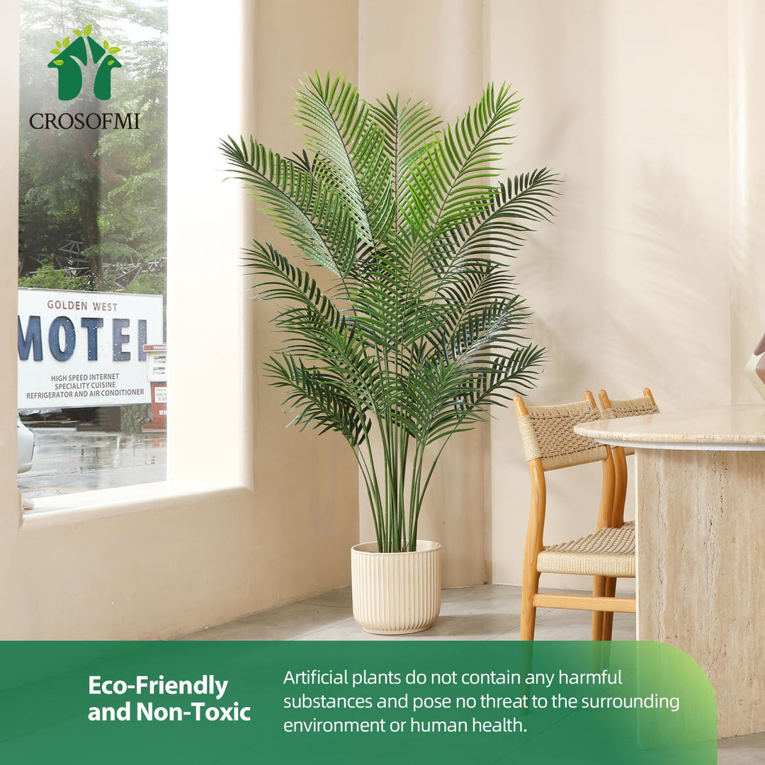 Künstliche Palme 170 cm im Topf mit Zementfüllung, Polyester - Bild 3