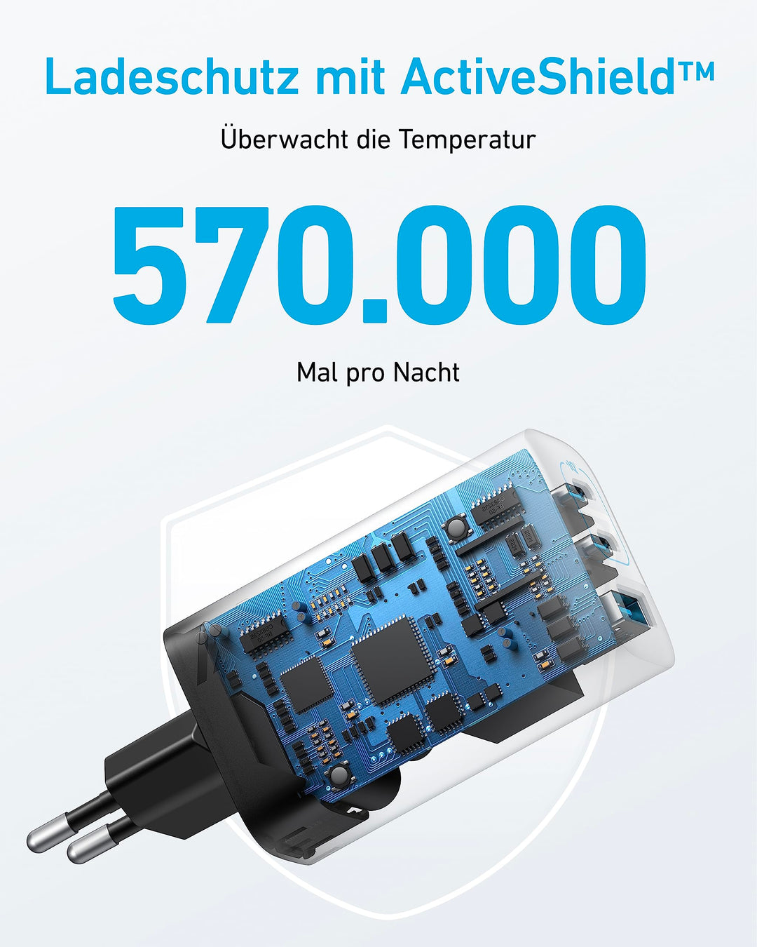 USB-C Ladegerät 67W 3-Port mit USB-A für Laptop &amp; Smartphone - Bild 5
