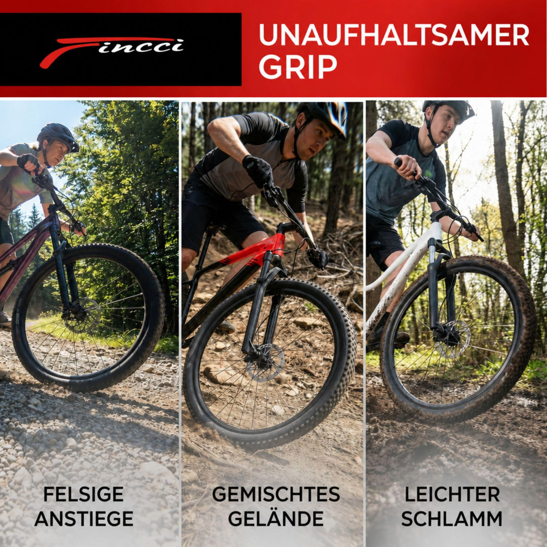 MTB Fahrradreifen 26 Zoll 26x2.125 Kevlar Faltreifen XC-Profil - Bild 6