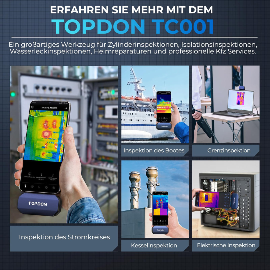 Wärmebildkamera Android USB-C 512x384 TISR -20 bis 550°C - Bild 8
