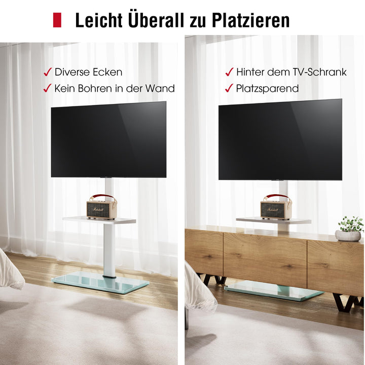 TV Bodenständer höhenverstellbar schwenkbar für 32–70 Zoll bis 40 kg - Bild 8