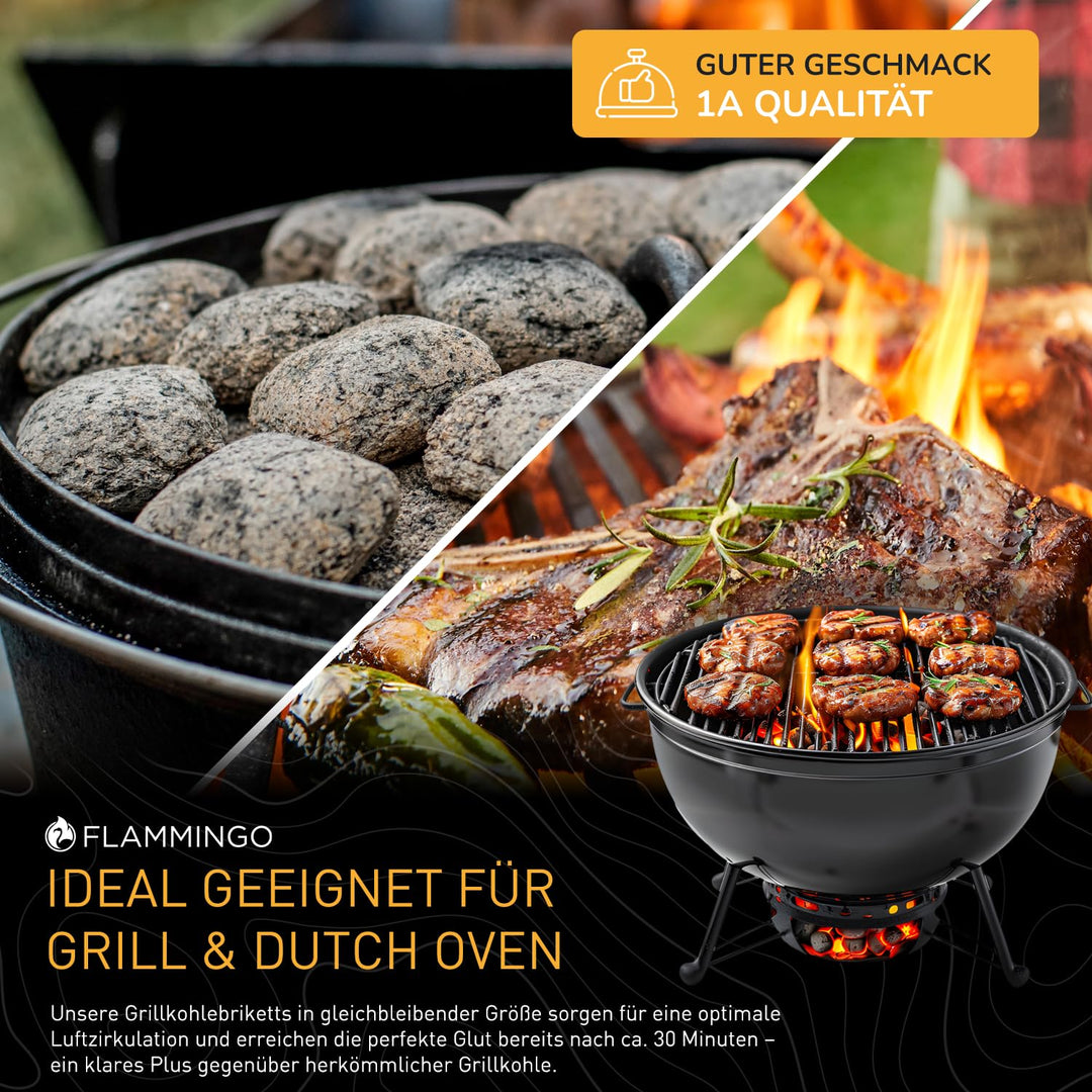 Grillbriketts 27 kg (9x 3 kg) Holzkohle lange Brenndauer - Bild 5