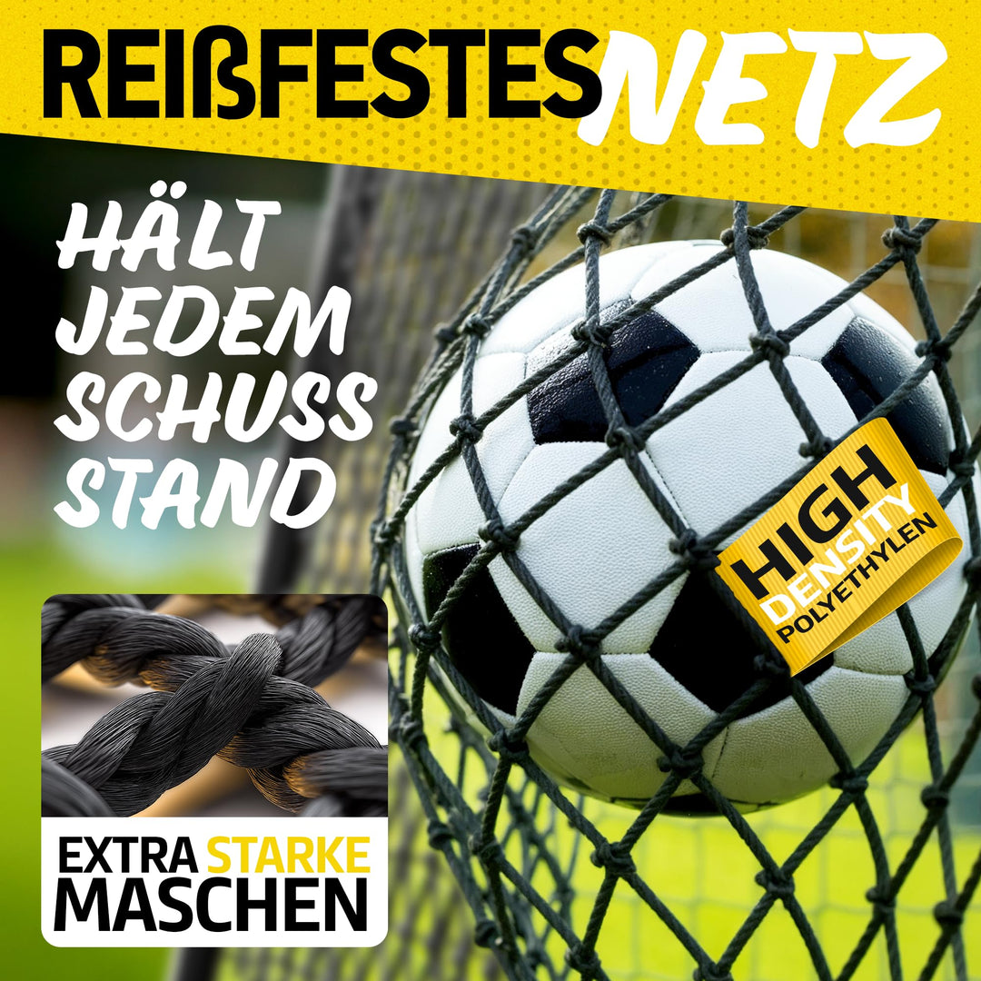 Fussballtor mit Torwand und Polsterung Anti-Rost für Garten - Bild 7