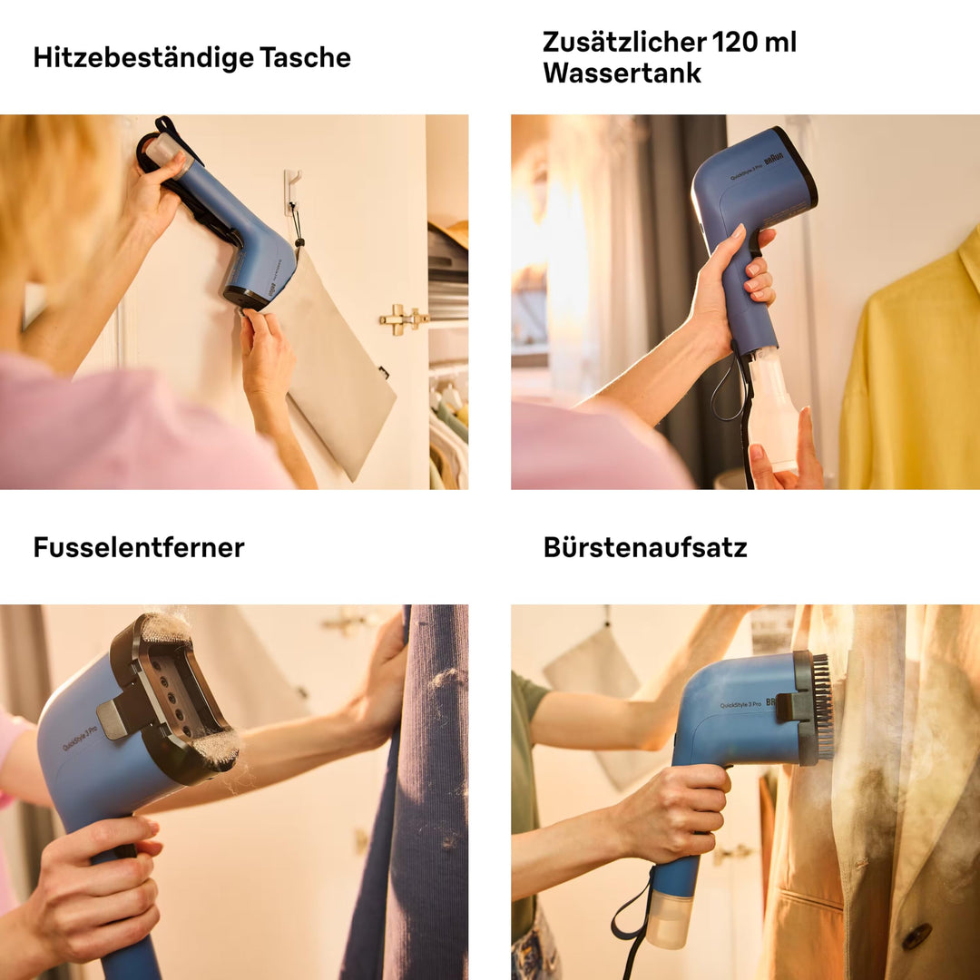 Dampfglätter kompakt 1100W 120ml Tank mit hitzebeständiger Tasche - Bild 7