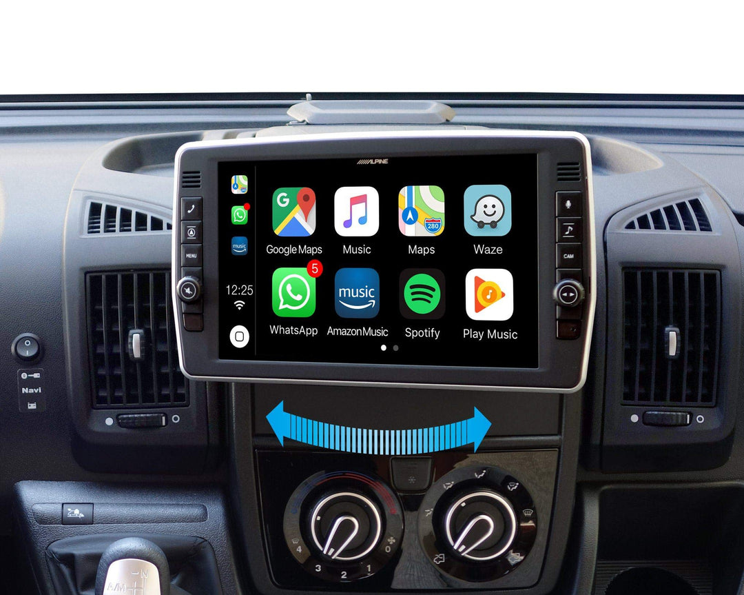 Navigationsradio 9 Zoll schwenkbar Fiat Ducato Peugeot Boxer - Bild 2
