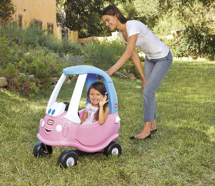 Rutschauto Prinzessin-Coupé mit Hupe &amp; Eltern-Schiebehandgriff - Bild 5