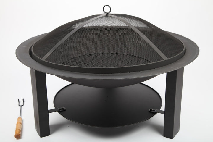 Feuerschale Gusseisen 73 cm mit Grillgitter und Funkenhaube - Bild 5