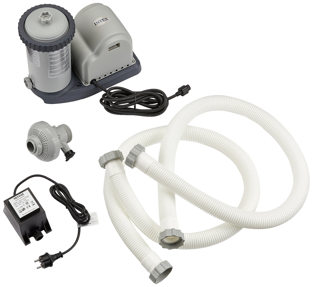 Kartuschenfilterpumpe Pool 5678 L/h mit Timer für Pools bis 33 m³