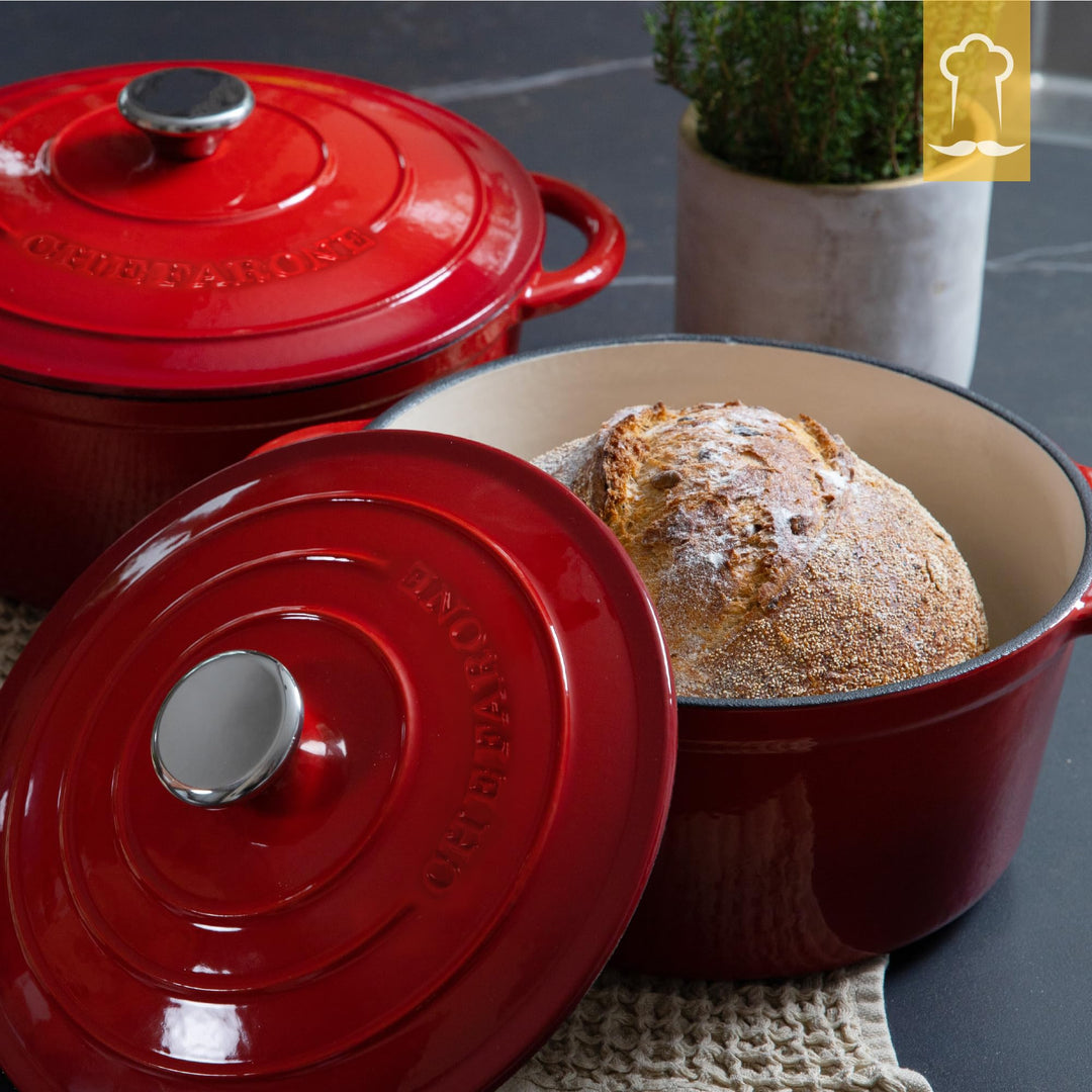 Gusseisen Cocotte emailliert 26 cm 4,7 L für alle Herdarten - Bild 7