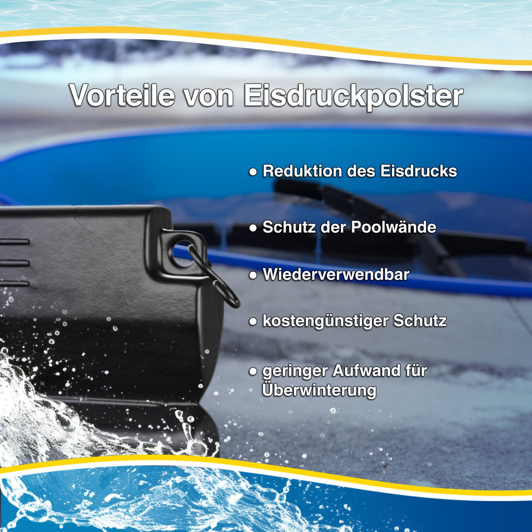 Eisdruckpolster Pool Winterschutz 8er-Set mit Sand gefüllt 50x23cm - Bild 5