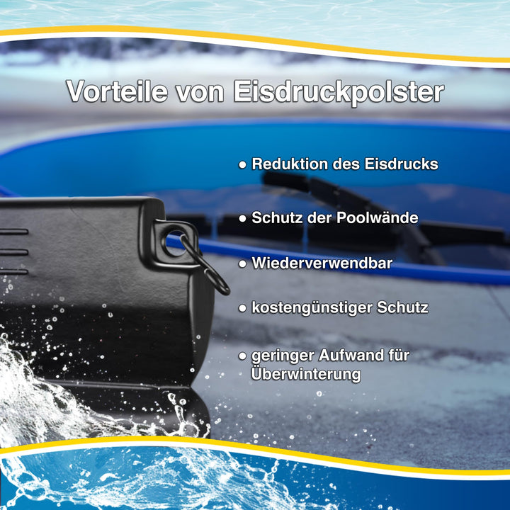Eisdruckpolster Pool Winterschutz 8er-Set mit Sand gefüllt 50x23cm - Bild 5