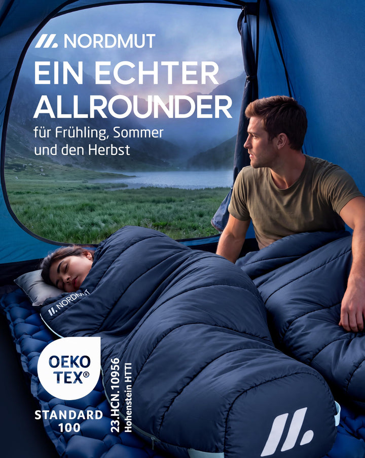 Mumienschlafsack Ultraleicht 300GSM wasserfest Camping 900g - Bild 2
