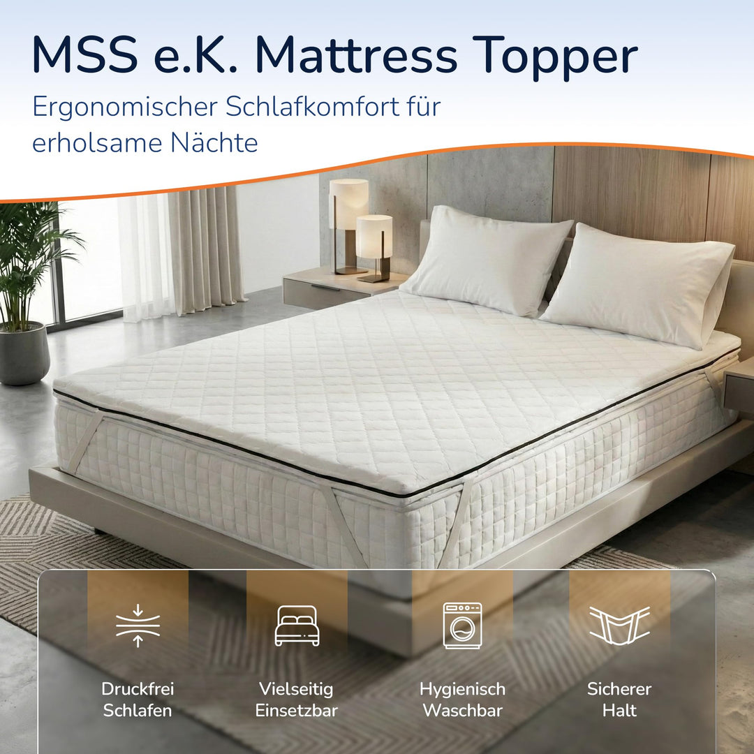 Matratzentopper Komfortschaum 130x200 cm formstabil Oeko-TEX - Bild 2