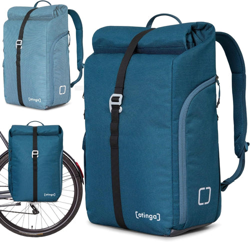 Fahrradtasche Rucksack 34L wasserdicht reflektierend 2-in-1