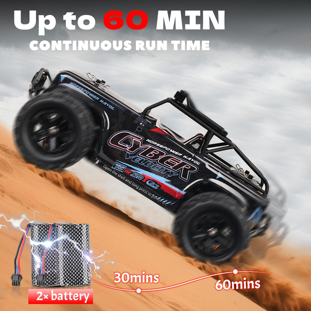 RC Auto 4WD 1:18 Offroad 40 km/h mit 2 Akkus 60 Min Fahrspass - Bild 4