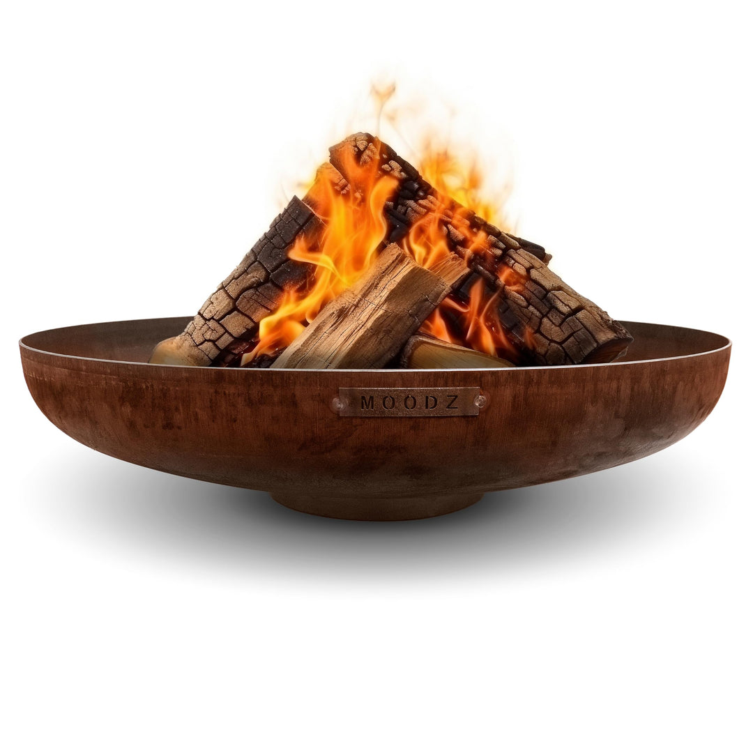 Feuerschale Cortenstahl Ø 60 cm mit Ringfuss für Garten