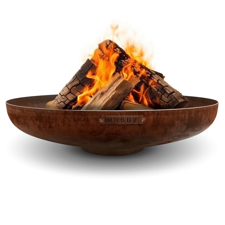Feuerschale Cortenstahl Ø 60 cm mit Ringfuss für Garten