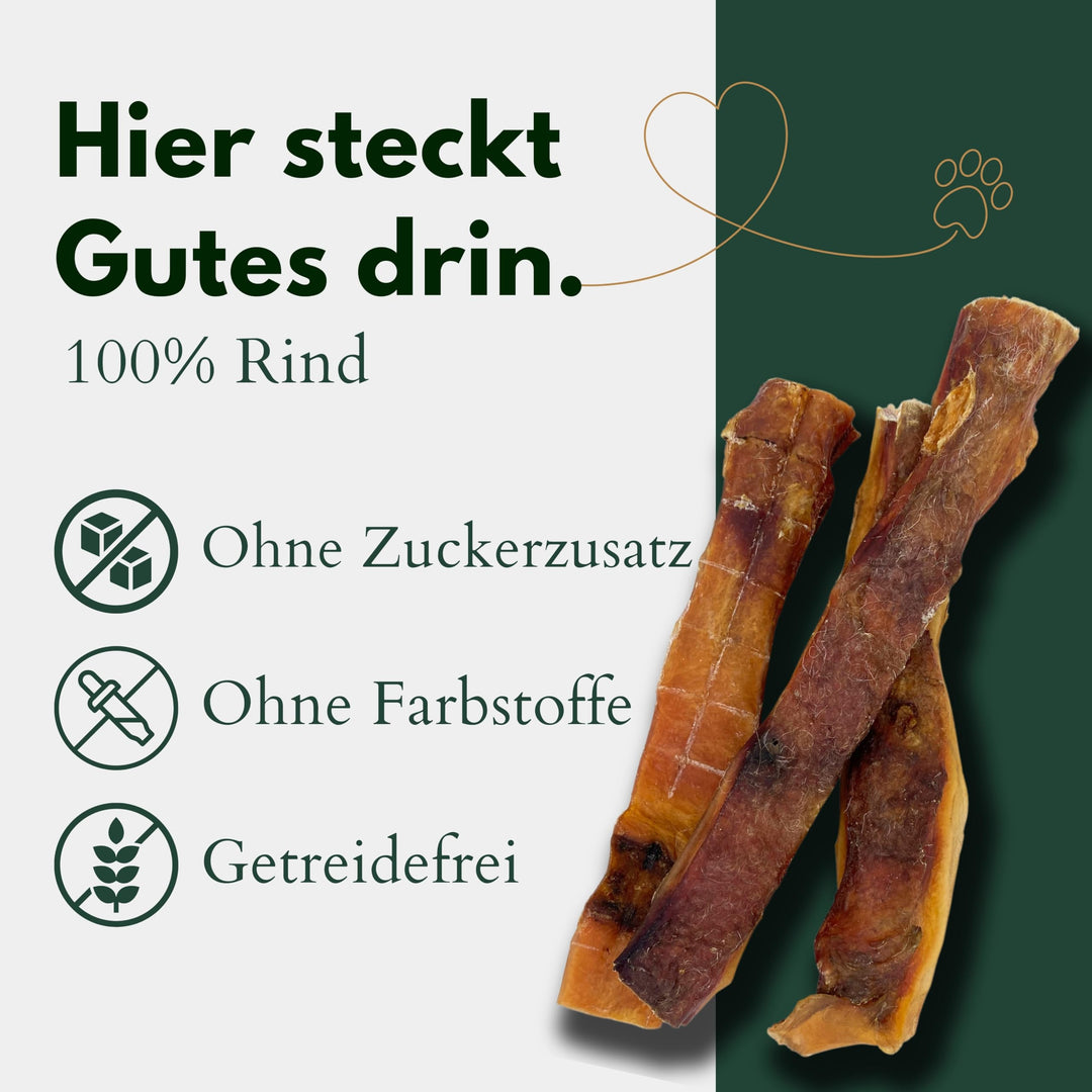 Rinderkopfhaut getrocknet für Hunde 25cm getreidefrei 5kg - Bild 3
