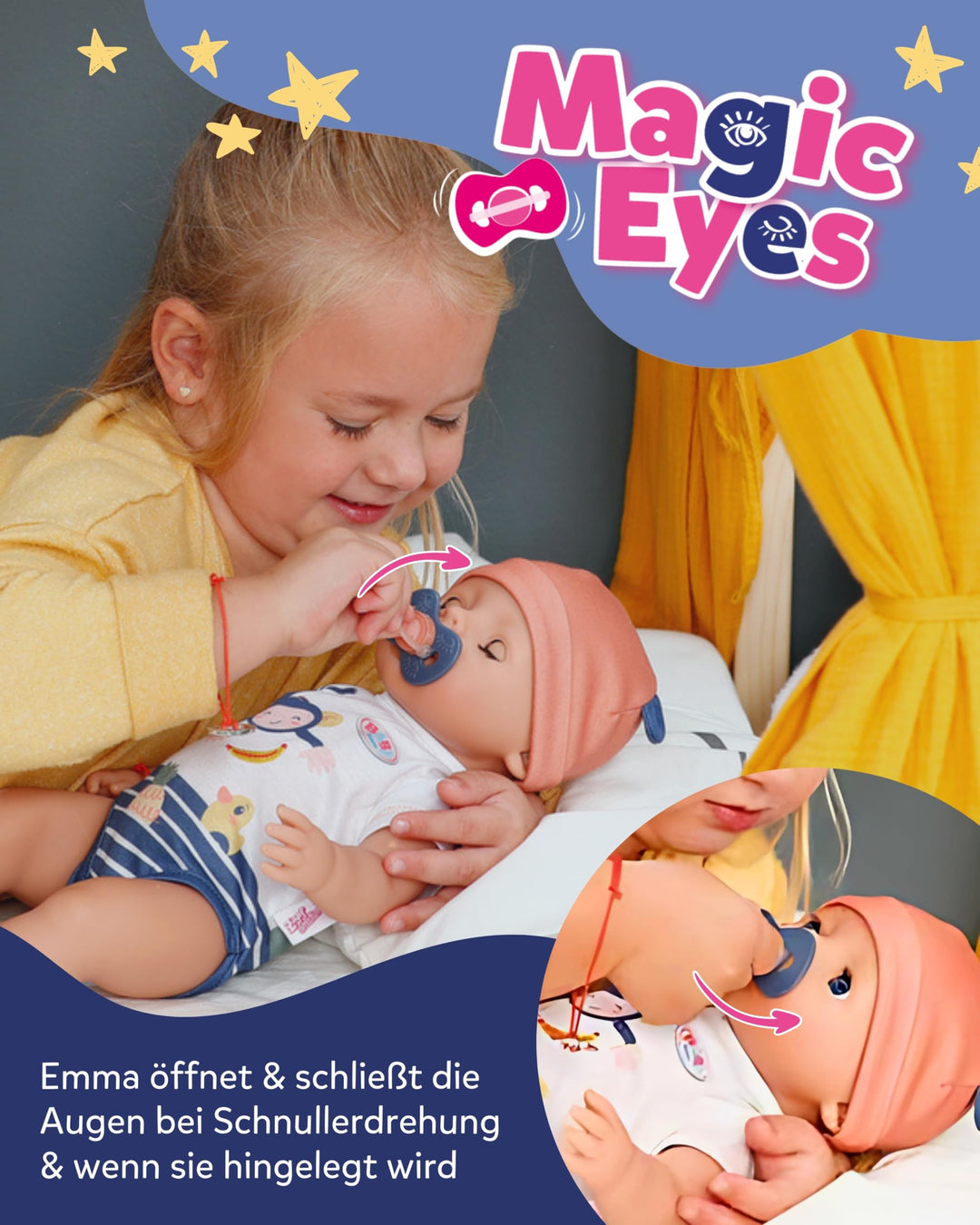 Babypuppe 43 cm mit Wasserzauber-Funktion Dschungel-Look Unisex - Bild 4