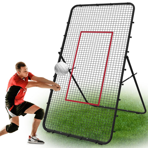 Volleyball Rebounder Netz 220x120 cm mit 5 Winkelstellungen