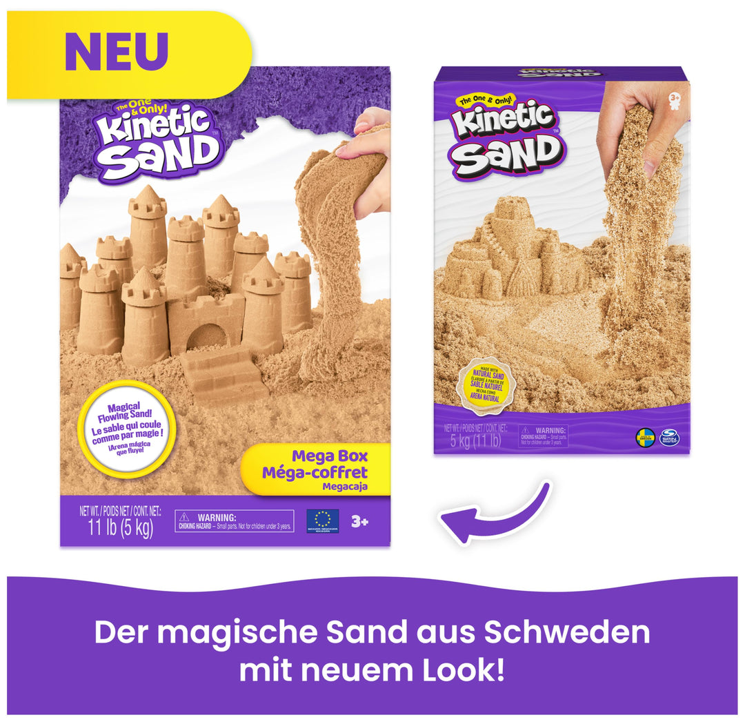 Kinetischer Sand 5 kg Naturbraun für Kinder ab 3 Jahren - Bild 6