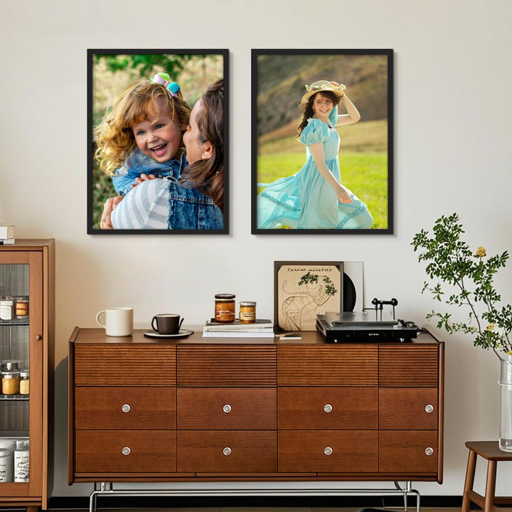 Bilderrahmen 60x80 cm Schwarz MDF mit Acrylglas 3er Set - Bild 6